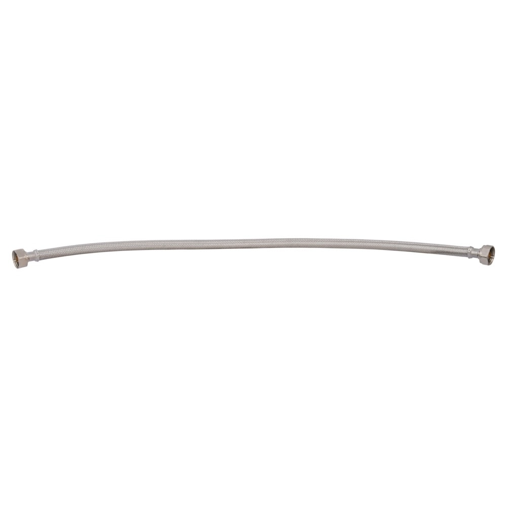 Eastman 48018 1/2 in. IPS x 1/2 in. IPS x 24 in. Braided Stainless Steel Faucet Connector - 2