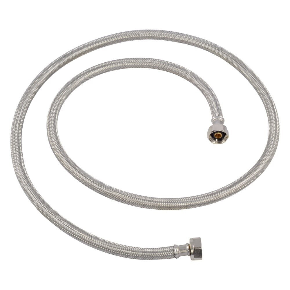 Eastman 48022 1/2 in x 1/2 in x 60 in Braided Stainless Steel Faucet Supply Line with Brass Insert - 2