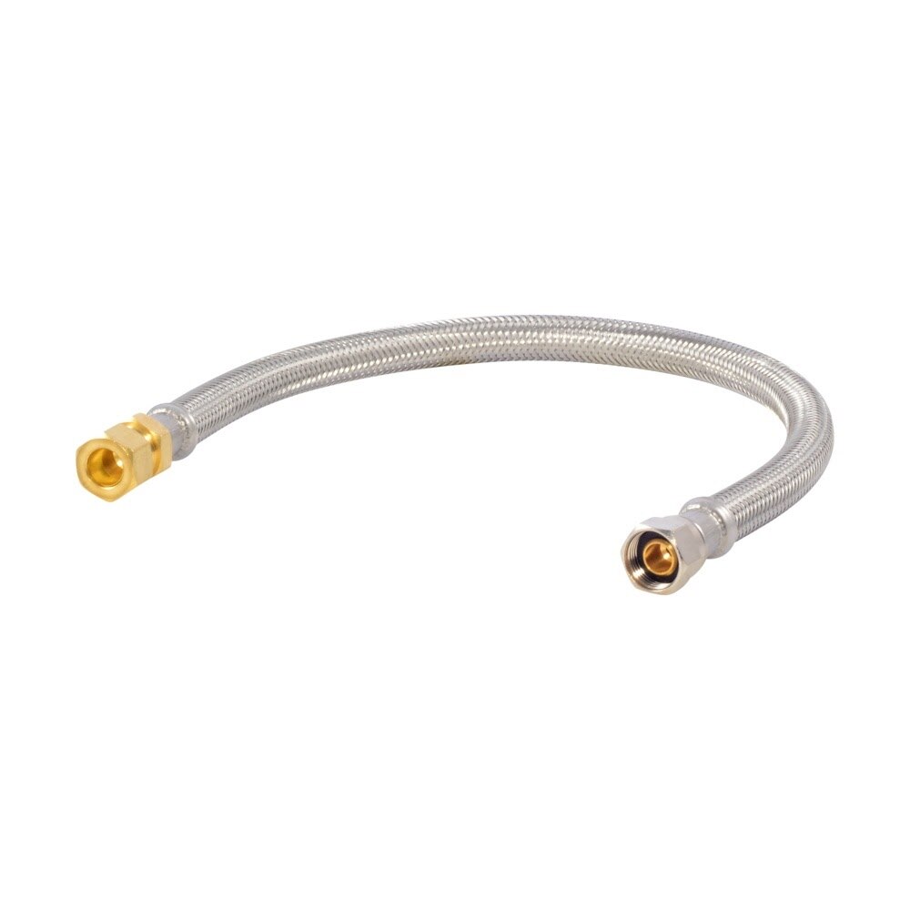 Eastman 48036 3/8 in Comp x 3/8 in OD x 16 in Braided Stainless Steel Faucet Supply Line