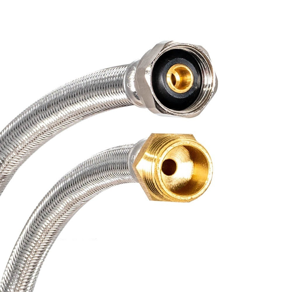 Eastman 48041 1/2 in FIP x 1/2 in MIP x 20 in Braided Stainless Steel Faucet Connector - 3