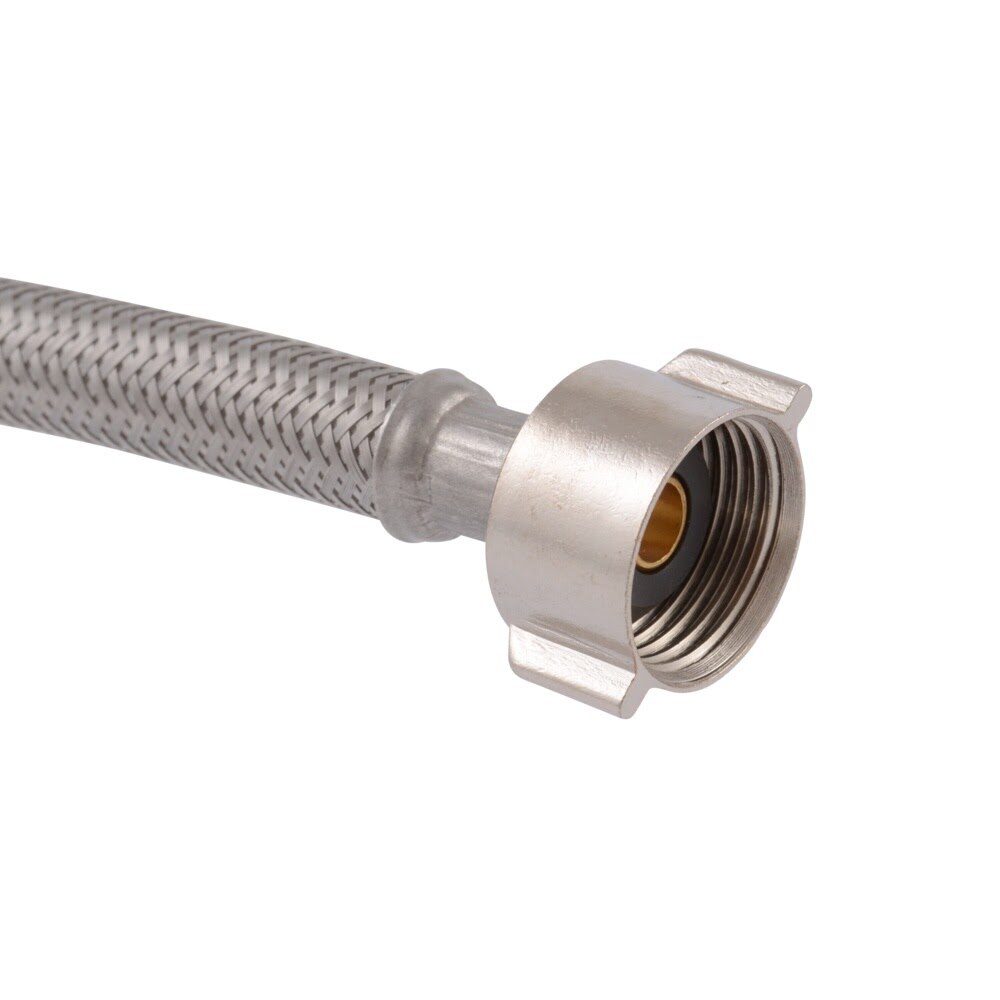 Eastman 48083 1/2 in. IPS x 7/8 in. BC x 9 in. Braided Stainless Steel Toilet Connector - 2