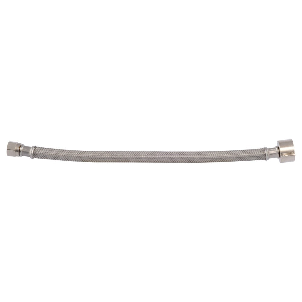 Eastman 48097 3/8 in. Flare x 7/8 in. Ballcock x 12 in. Braided Stainless Steel Toilet Connector - 2