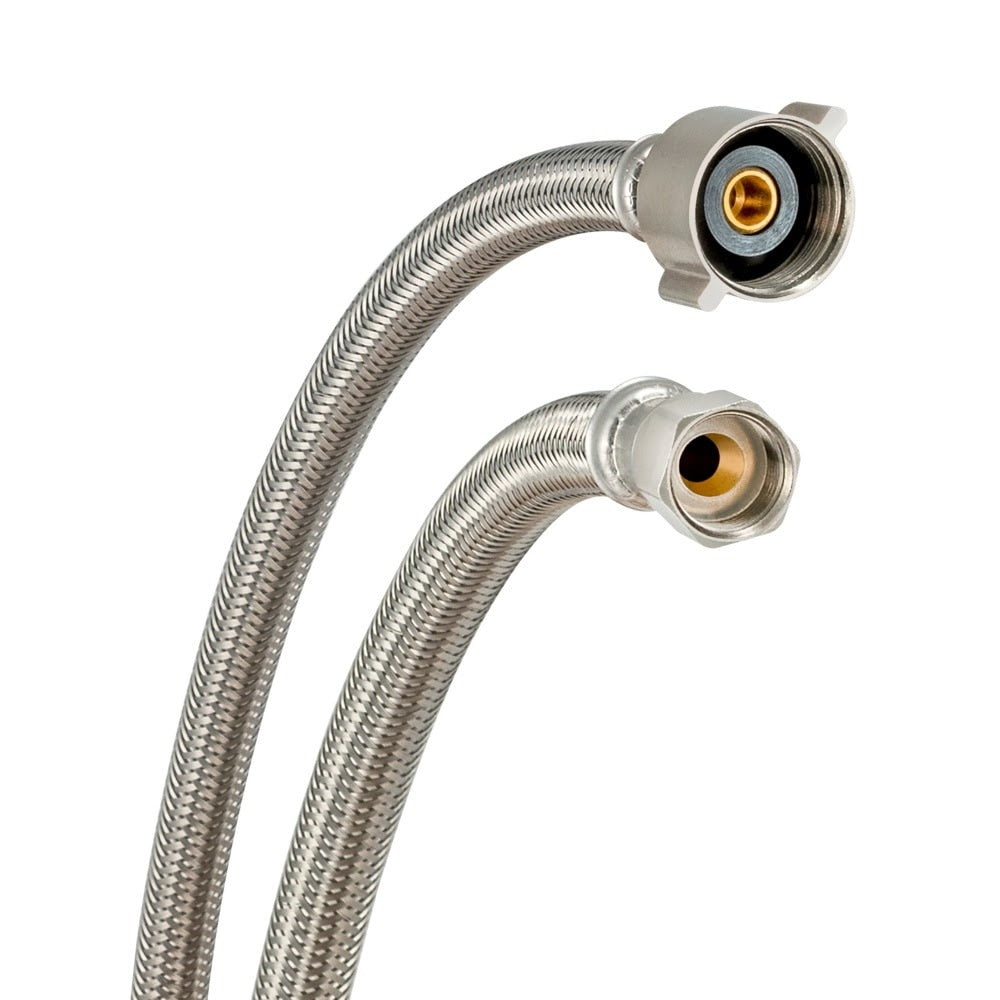 Eastman 48119 1/2 in. Flare x 7/8 in. Ballcock x 20 in. Braided Toilet Supply Line with Brass Insert - 3