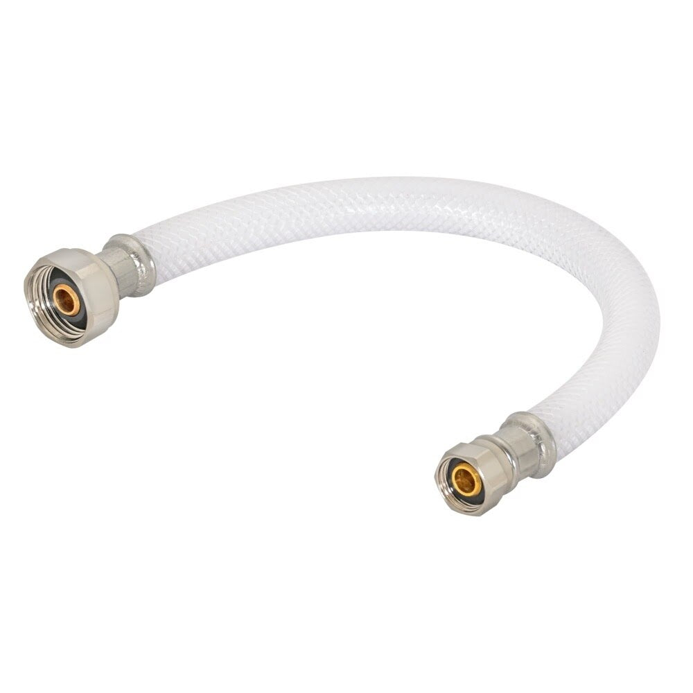 Eastman 48127 1/2 in. IPS x 3/8 in. Comp x 24 in. Flex Water Supply Line with Brass Insert