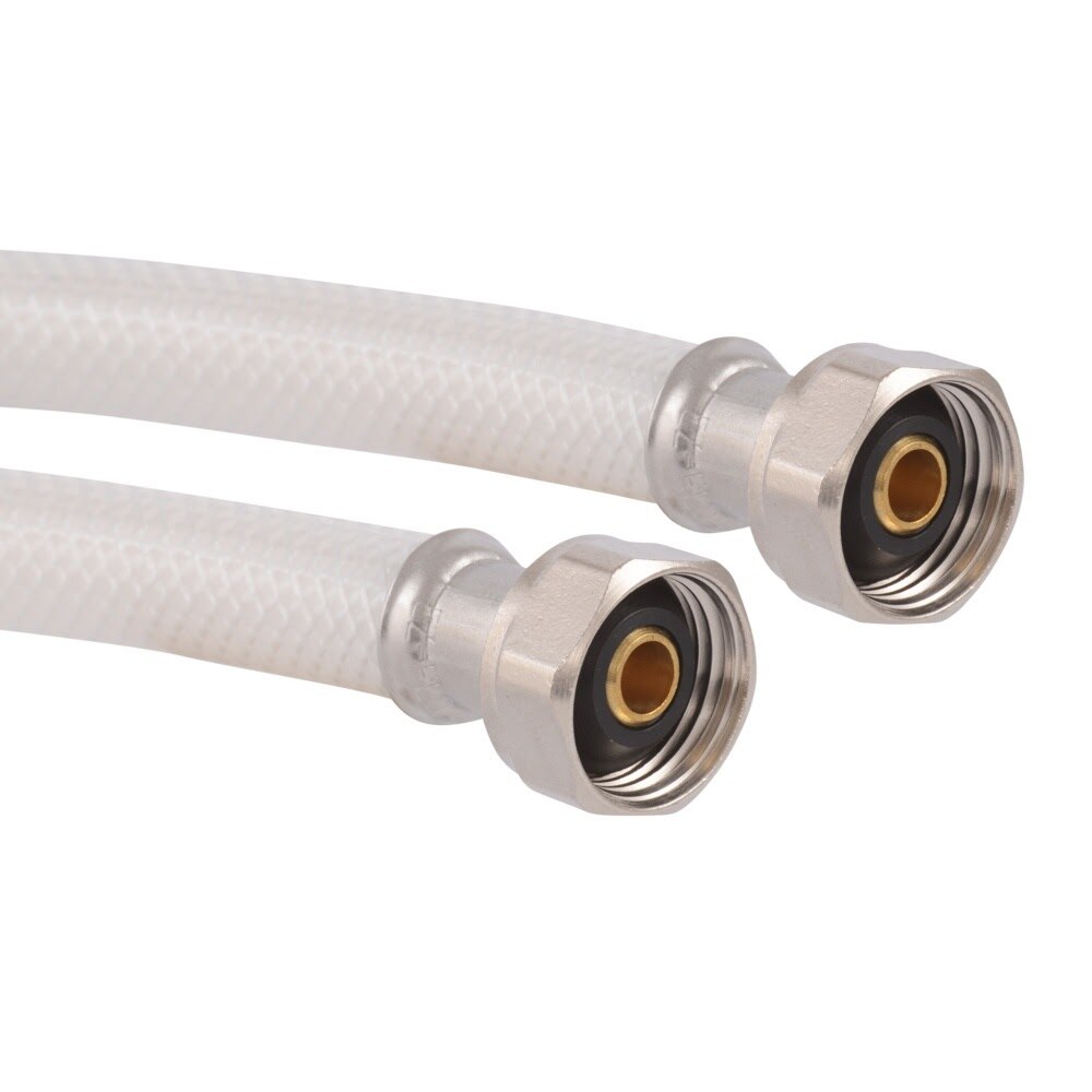 Eastman 48133 1/2 in x 1/2 in x 16 in Flex Faucet Water Supply Line with Brass Insert - 3