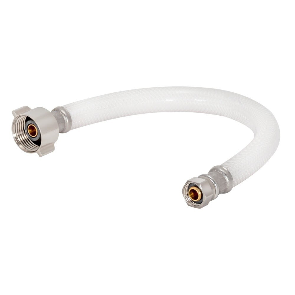 Eastman 48170 3/8 in. Compression x 7/8 in. Ballcock x 16 in. PVC Toilet Supply Line with Brass Insert