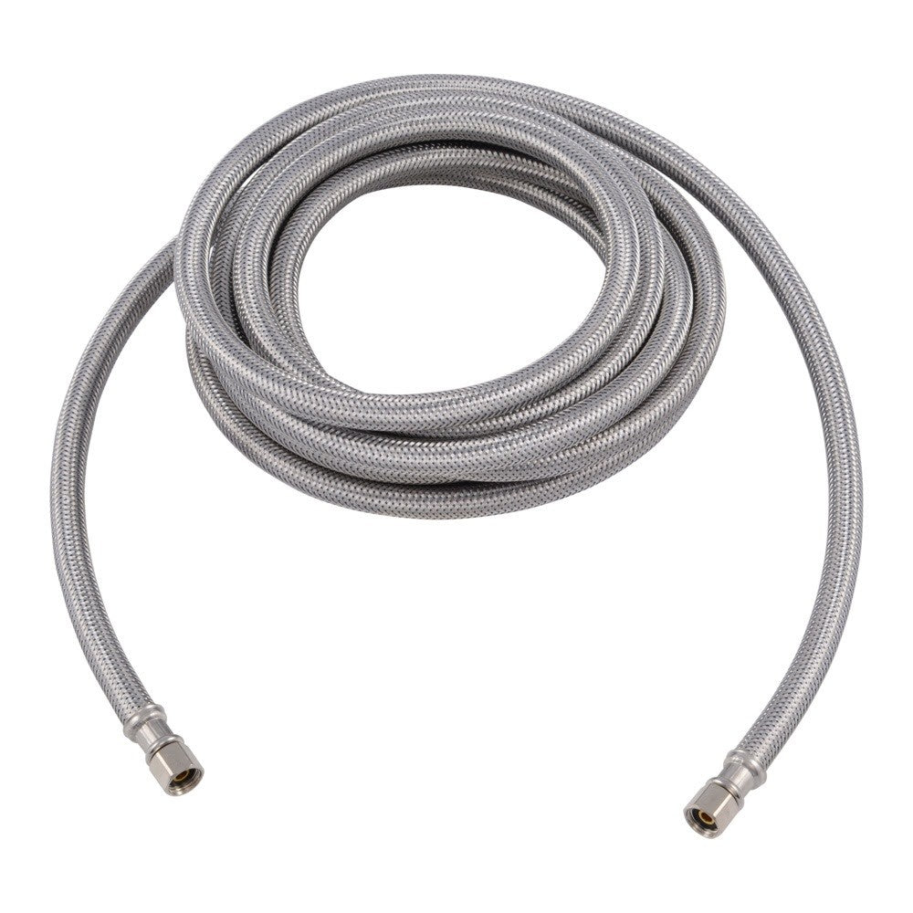 Eastman 48390 1/4 in Comp x 1/4 in Comp 15 ft Braided Stainless Steel Icemaker Connector