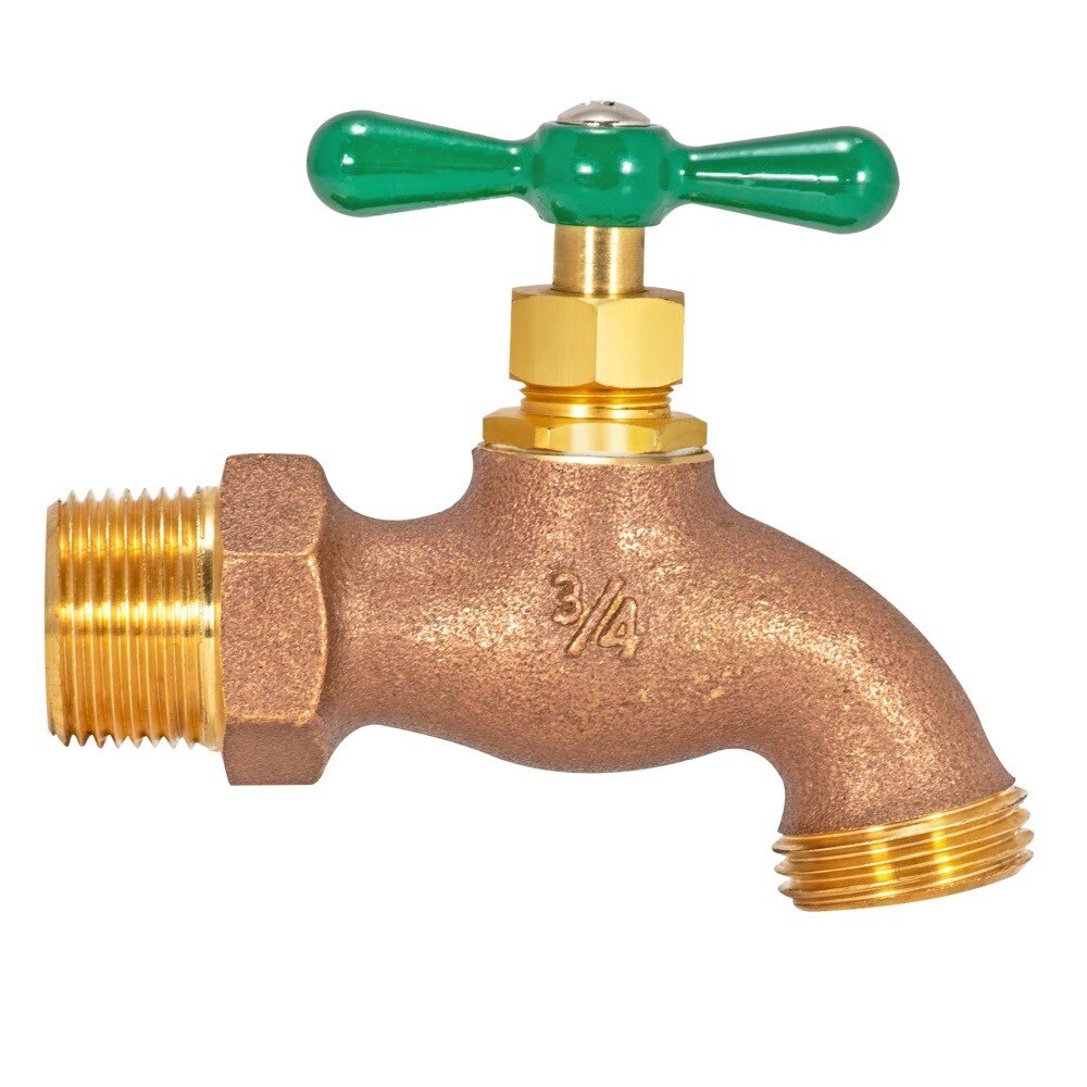 Eastman 48629 3/4 in MIP Heavy-Pattern Hose Bibb for Water Applications - 3