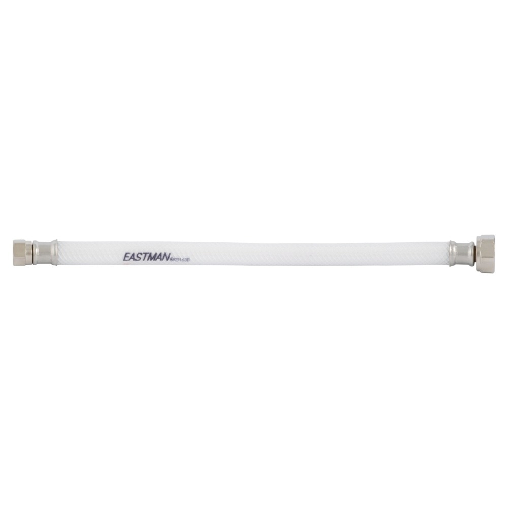 Eastman 48909 1/2 in. IPS x 3/8 in. Comp x 12 in. PVC Flex Water Supply Line with Plastic Insert - 2