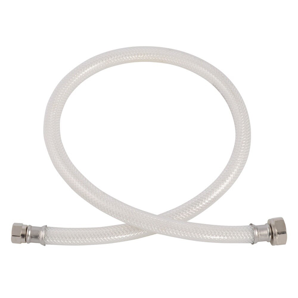 Eastman 48913 1/2 in. IPS x 3/8 in. Comp x 30 in. Flexible PVC Faucet Supply Line with Plastic Insert - 2