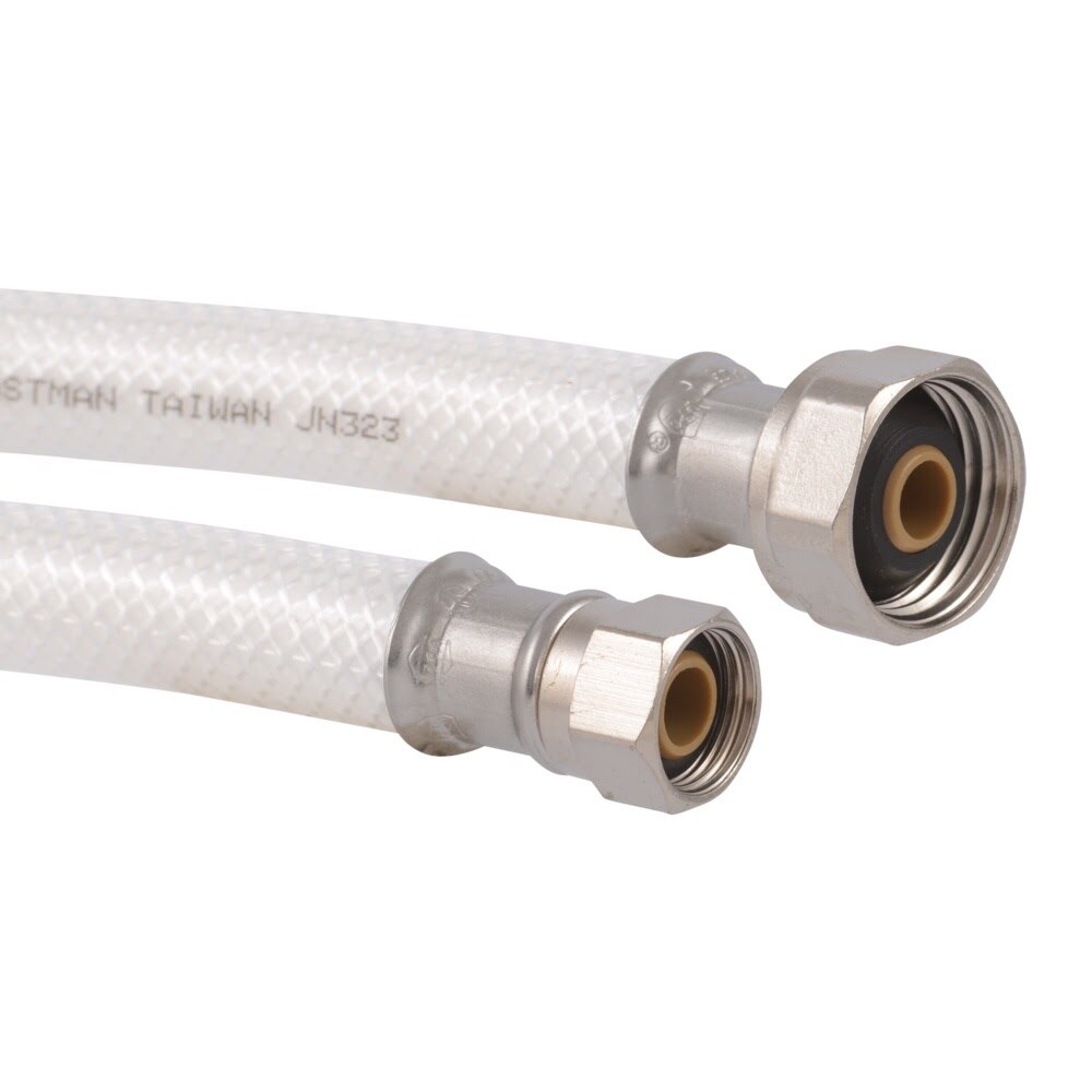 Eastman 48913 1/2 in. IPS x 3/8 in. Comp x 30 in. Flexible PVC Faucet Supply Line with Plastic Insert - 3