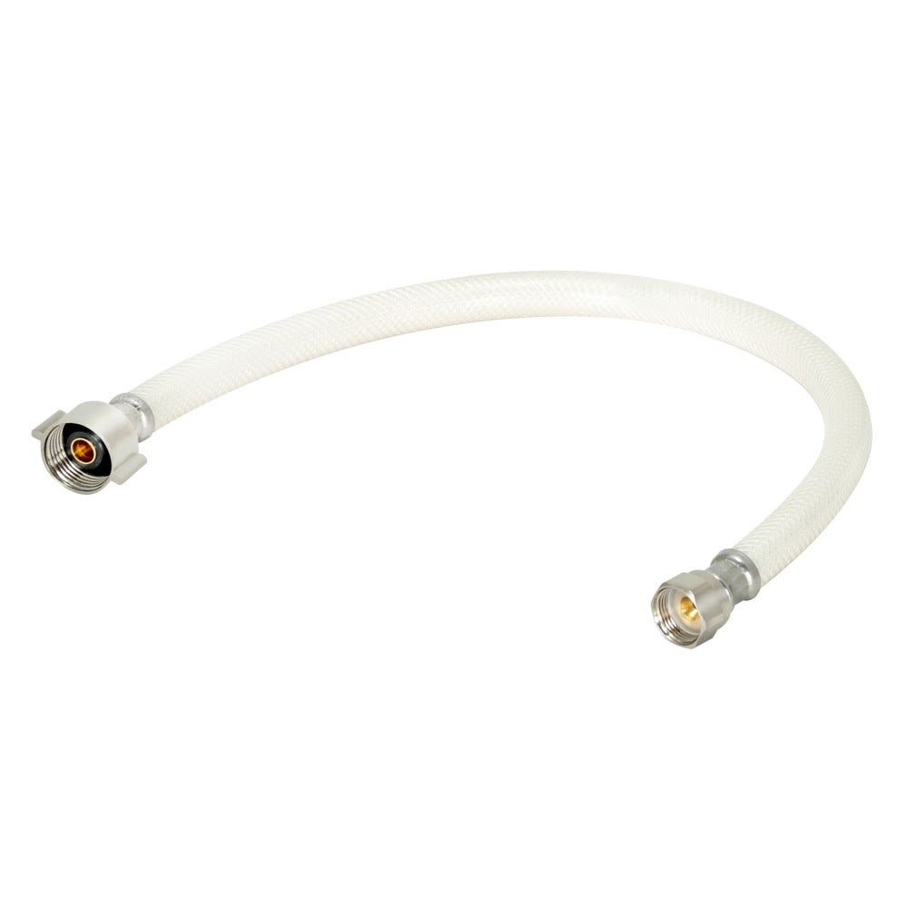 Eastman 48972 1/2 in Flare x 7/8 in Ballcock x 20 in PVC Toilet Supply Line with Brass Insert