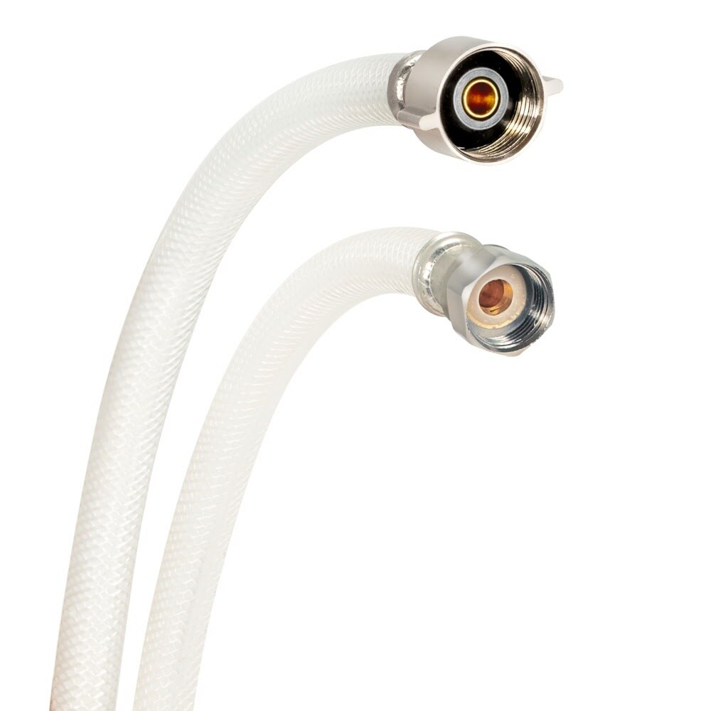 Eastman 48972 1/2 in Flare x 7/8 in Ballcock x 20 in PVC Toilet Supply Line with Brass Insert - 3