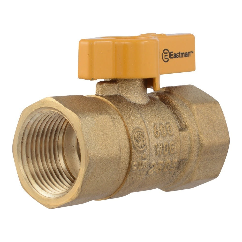 Eastman 60011B 3/4 in. FIP x 3/4 in. FIP Straight Lever Handle Gas Valve