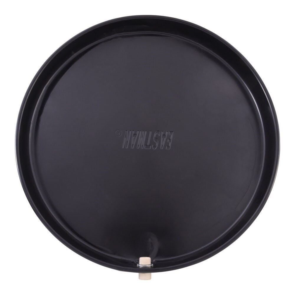 Eastman 60078CPN 28 in ID Black Plastic Water Heater Pan with CPVC Fittings - 2
