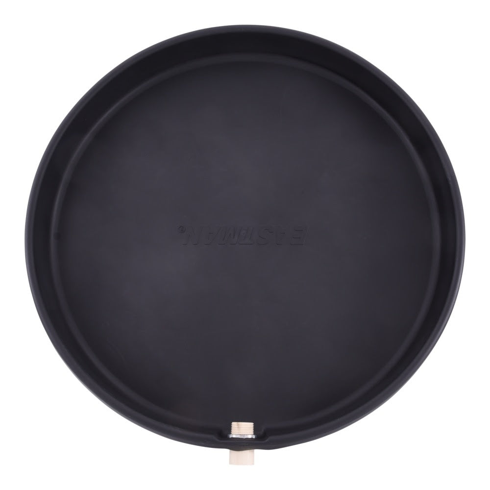 Eastman 60082CPN 24 in ID Black Plastic Water Heater Pan with CPVC Fitting - 2