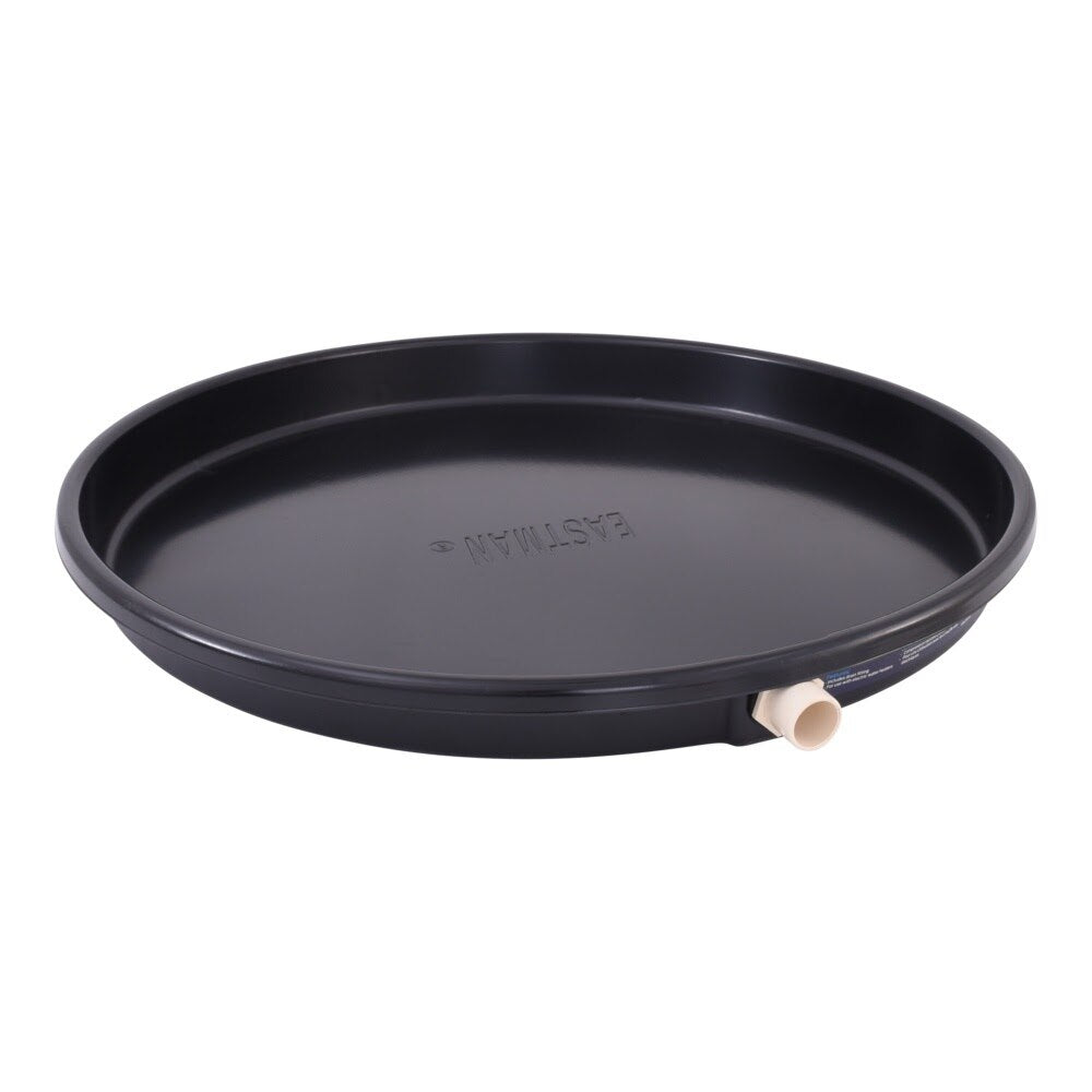 Eastman 60083CPN 26 in ID Black Plastic Water Heater Pan with CPVC Drain Fitting