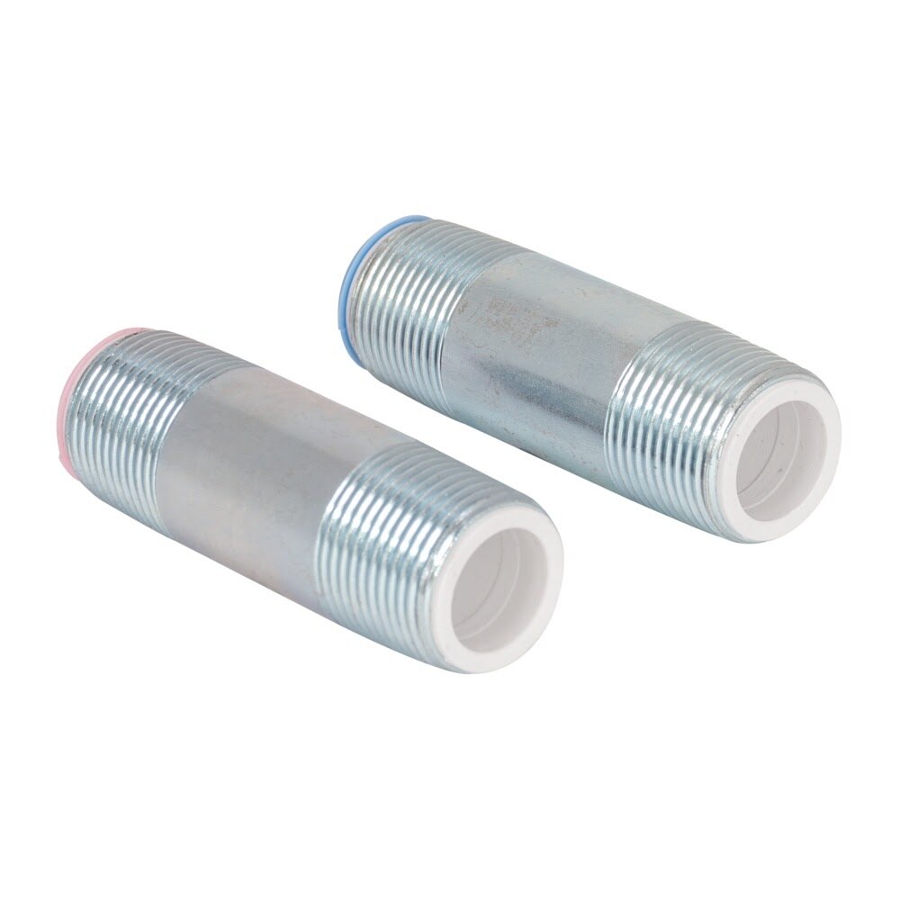 Eastman 60098 3/4 in. MIP x 3 in. Hot and Cold Heat Trap Nipples for Water Heaters (Pair) - 2