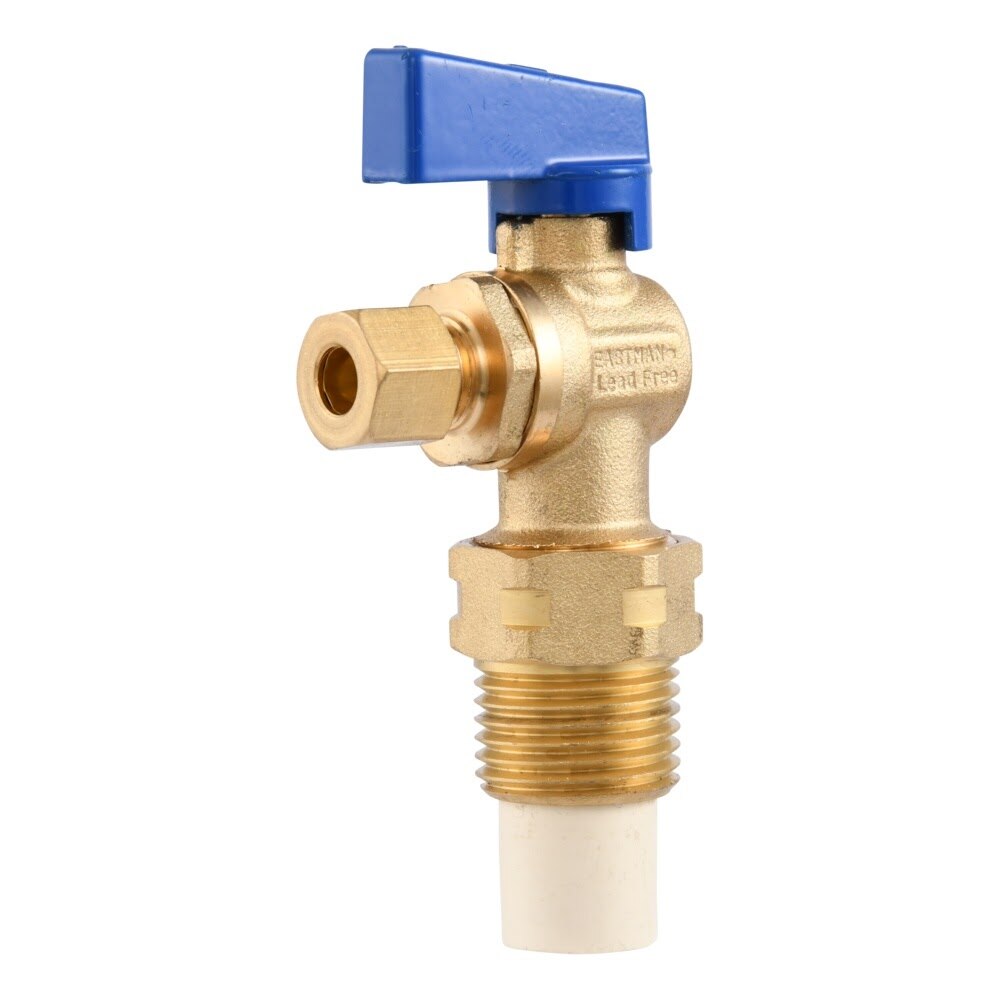 Eastman 60234 Ice Maker Outlet Box with Half Inch CPVC Connection and Ball Valve