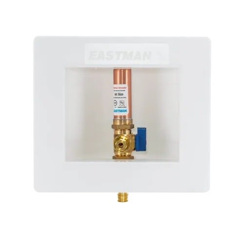 Eastman 60241 1/2 in. Sweat Ice Maker Outlet Box with Hammer Arrestor