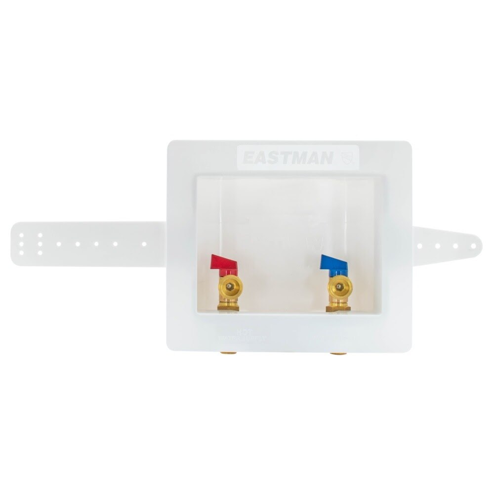 Eastman 60248 1/2 in Sweat Center Drain Washing Machine Outlet Box with Ball Valves - 2
