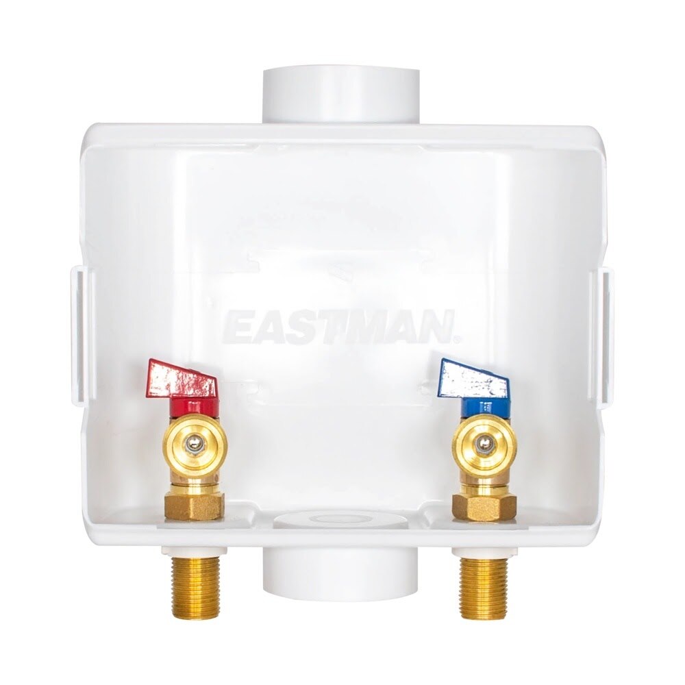 Eastman 60248 1/2 in Sweat Center Drain Washing Machine Outlet Box with Ball Valves - 3