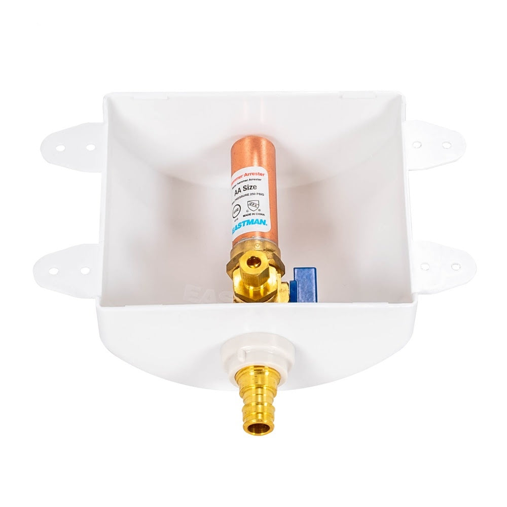 Eastman 60258 Ice Maker Outlet Box with Hammer Arrestor for 1/2 in. Expansion PEX - 3
