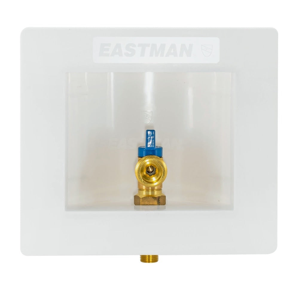 Eastman 60270 Half Inch Sweat Steam Dryer Outlet Box with Quarter Turn Cold Ball Valve