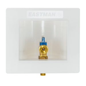 Eastman 60270 Half Inch Sweat Steam Dryer Outlet Box with Quarter Turn Cold Ball Valve