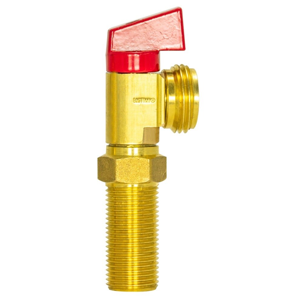 Eastman 60280 1/2 in. MIP Sweat Brass Red Handle Hot Washing Machine Valve - 2