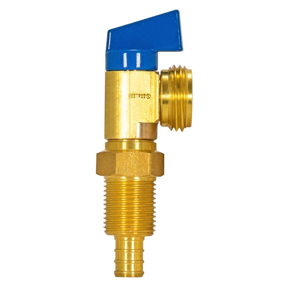 Eastman 60283 Half Inch Crimp PEX Cold Washing Machine Outlet Box Valve with Blue Handle - 2