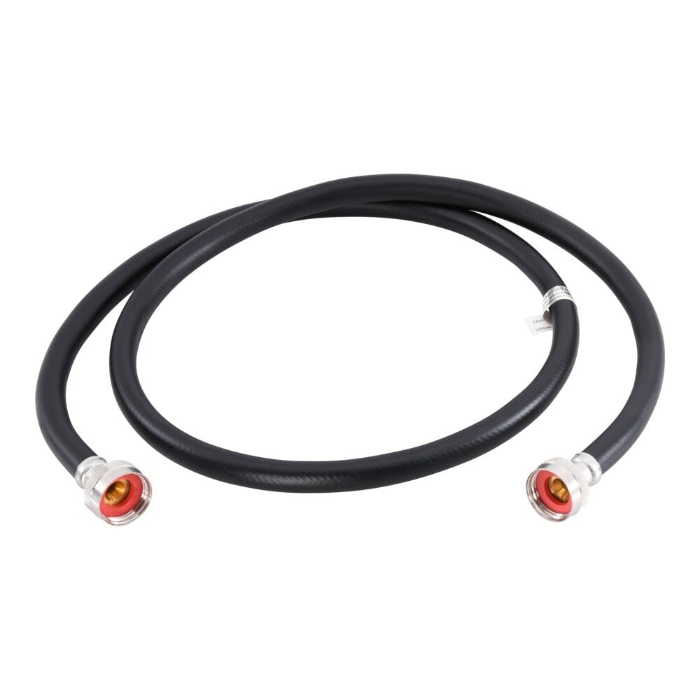 Eastman 60323P 3/4 in x 5 ft Black PVC Washing Machine Hose with Brass Fittings - 2