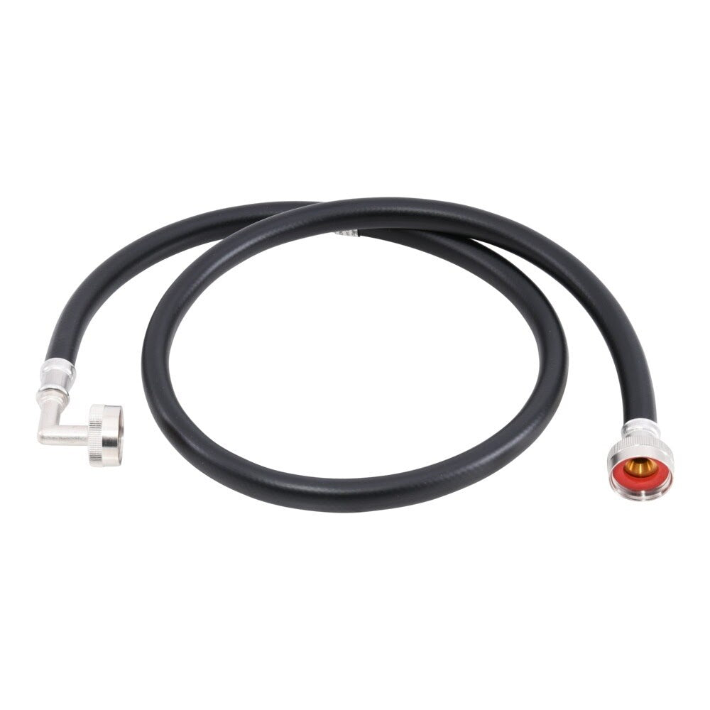Eastman 60331P 4 ft Black PVC Washing Machine Hose with 90 Degree Elbow - 2