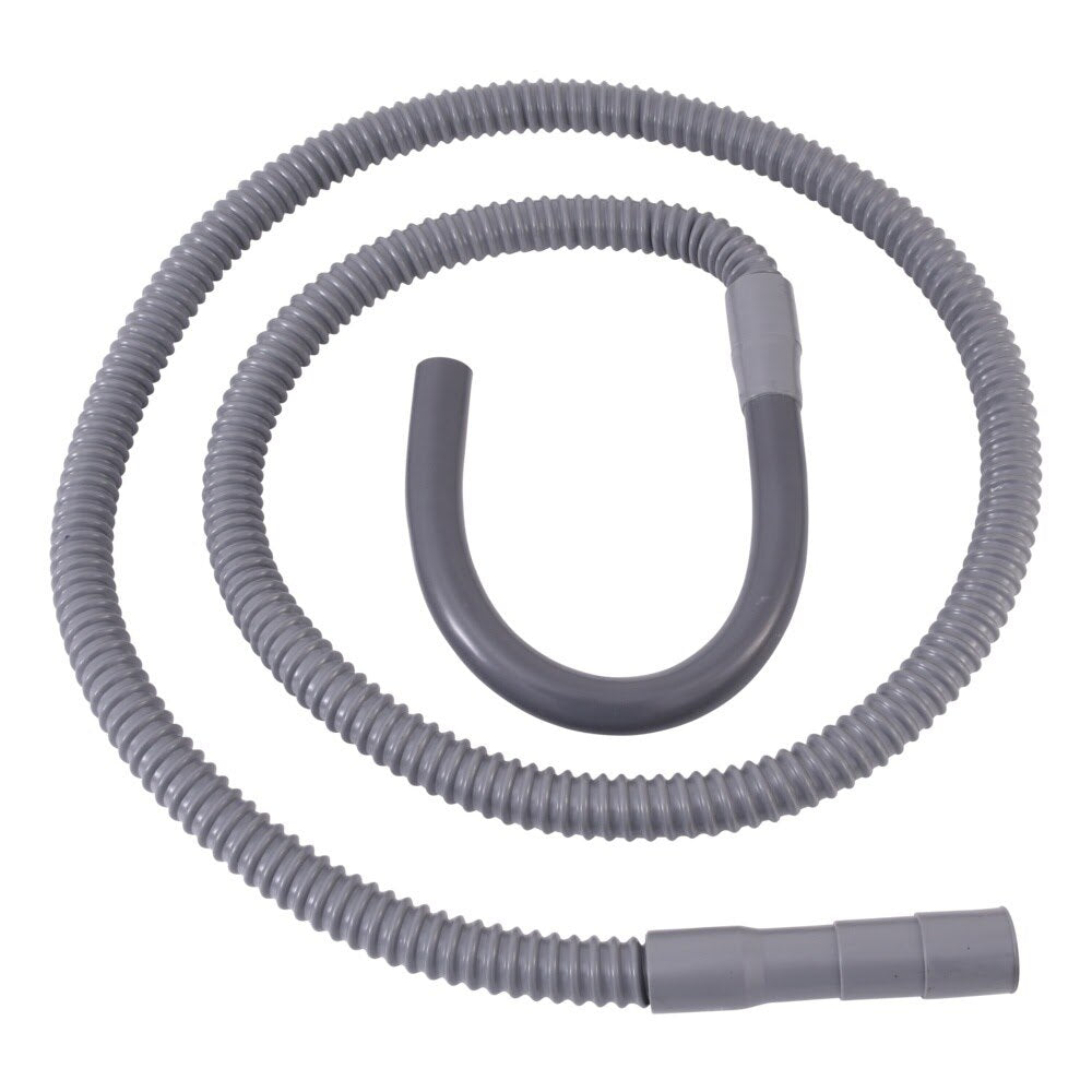 Eastman 60357 8 ft Gray SSD Style Flexible Washing Machine Discharge Hose