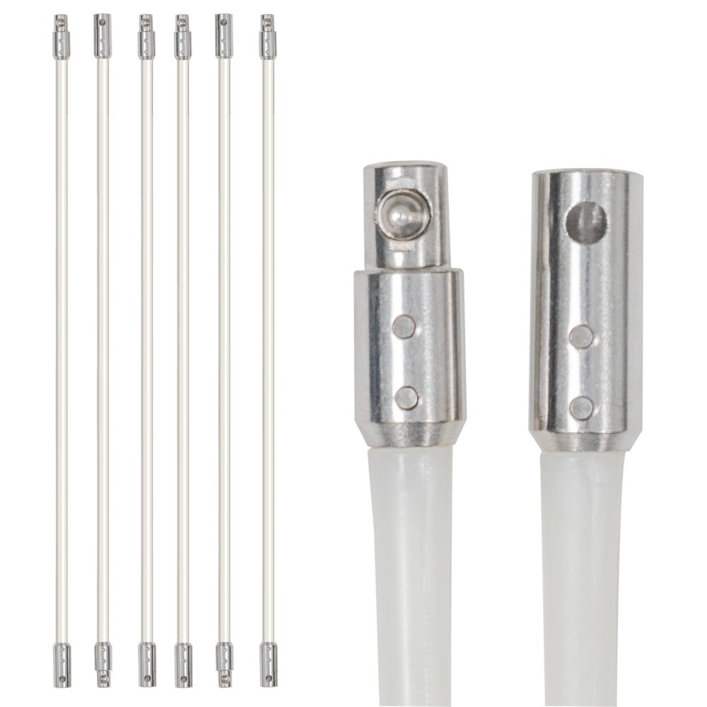 Eastman 60768 Lint Wizard Large Duct Dryer Vent Cleaning Kit with Flexible Rods and Adapters - 3