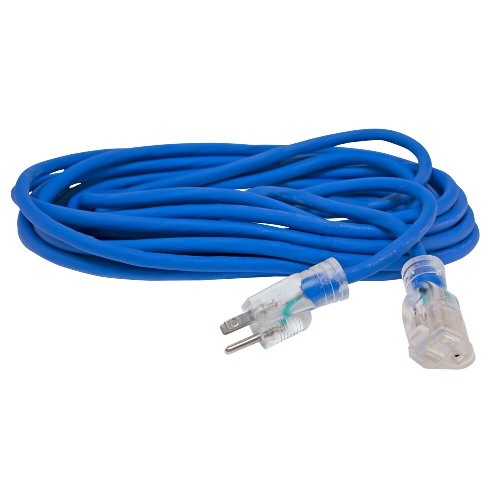 Eastman 60994 25 ft 14/3 SJEOW All Weather Extension Cord with Indicator Light - 2