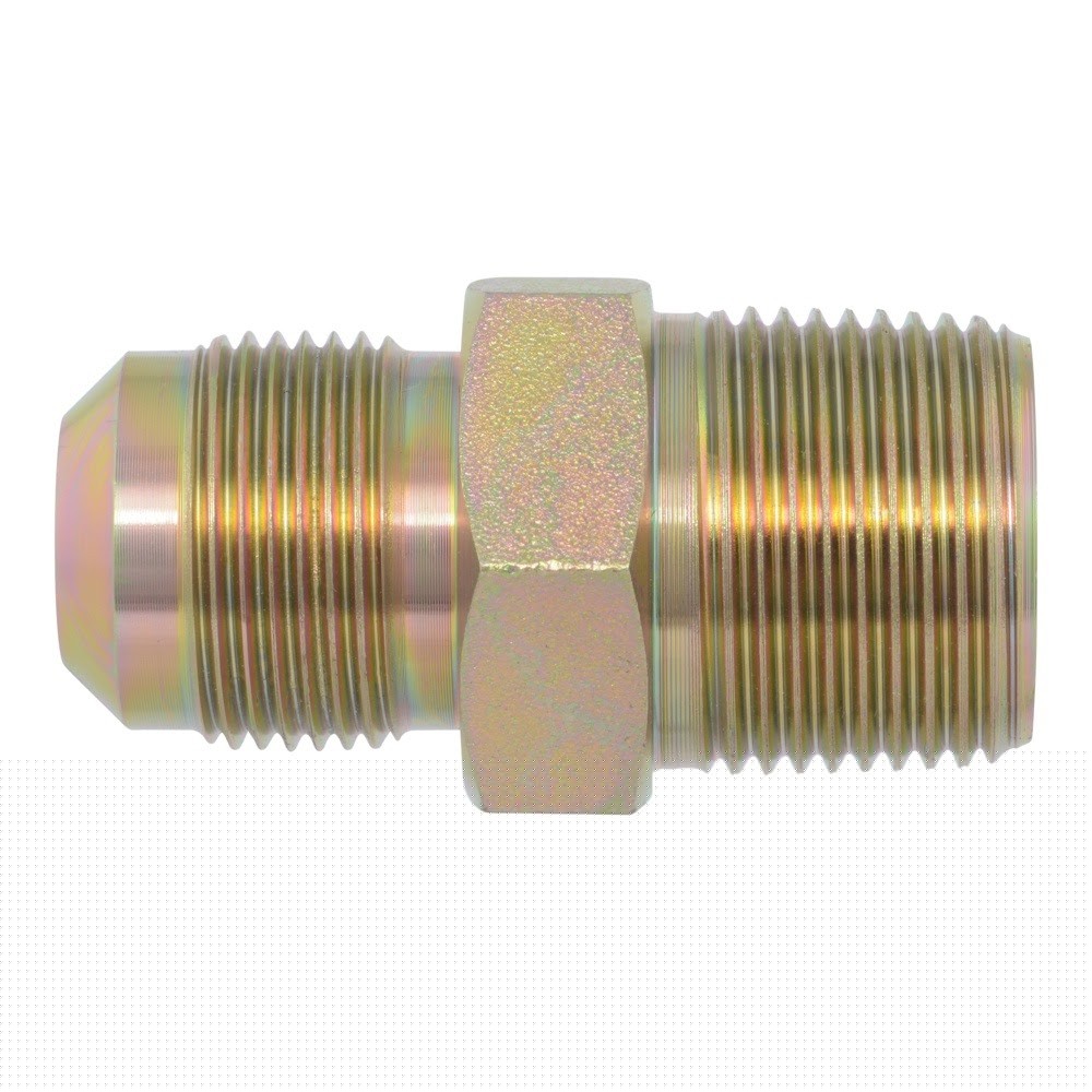 Eastman 62731B 5/8 in. OD Flare x 3/4 in. MIP Steel Gas Connector Fitting with Tapped 1/2 in. FIP - 2