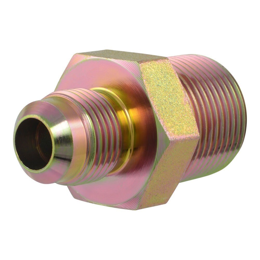 Eastman 62740B 1/2 in. OD Flare x 3/4 in. MIP Gas Adapter Fitting with Tapped 1/2 in. FIP