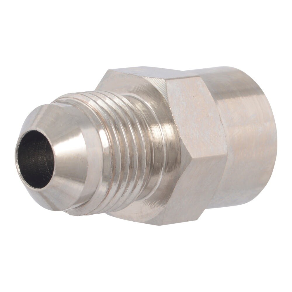 Eastman 65702B 3/8 in OD Flare x 9/16-24 Female Fine Thread Gas Adapter Fitting