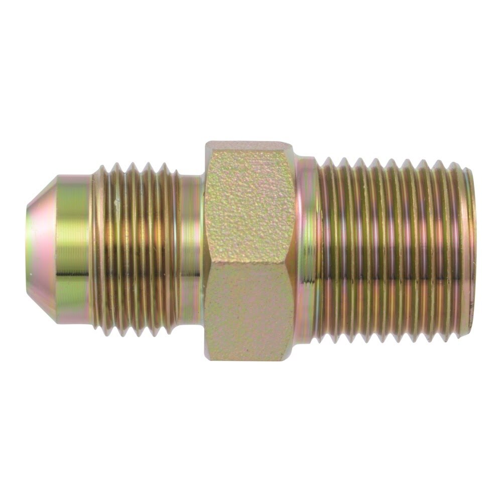 Eastman 65708B 3/8 in. OD Flare x 3/8 in. MIP Brass Gas Adapter with Tapped 1/4 in. FIP - 2