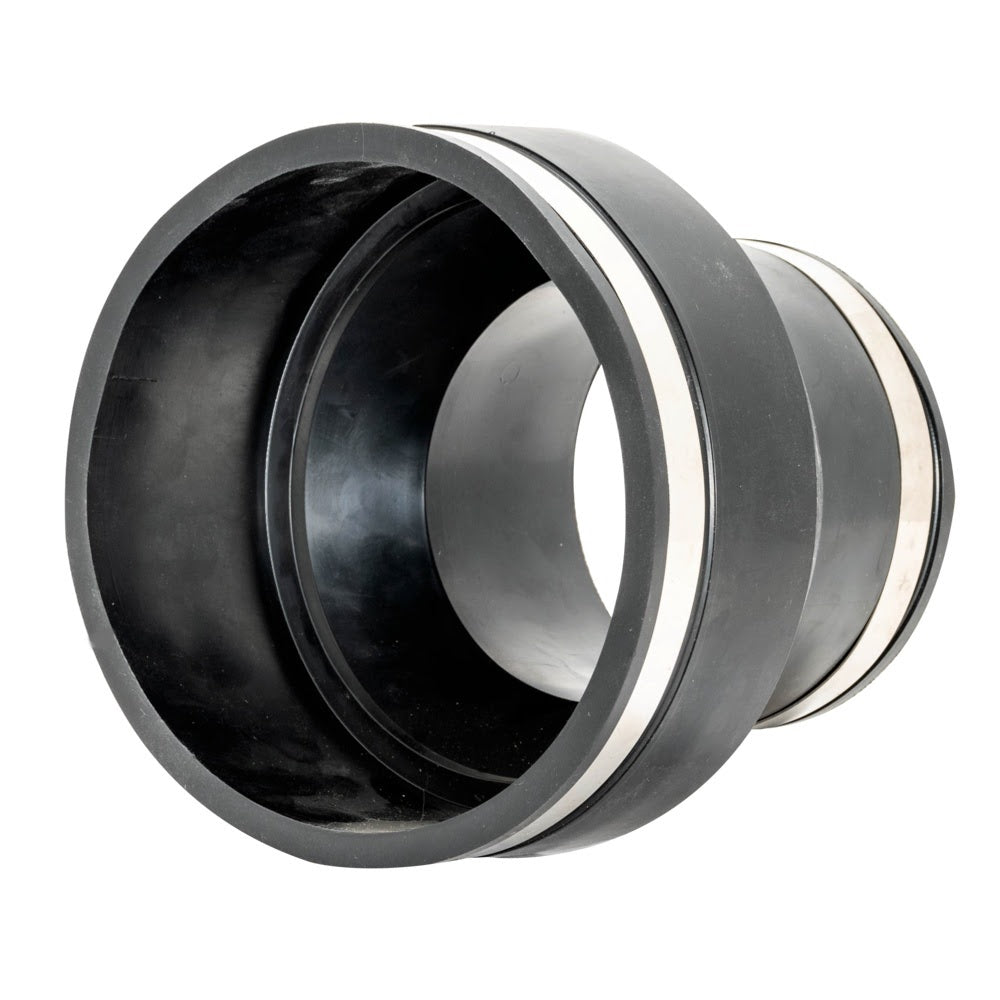 Eastman 86008 6 in x 4 in Flexible Rubber Pipe Coupling with Stainless Steel Clamps - 3