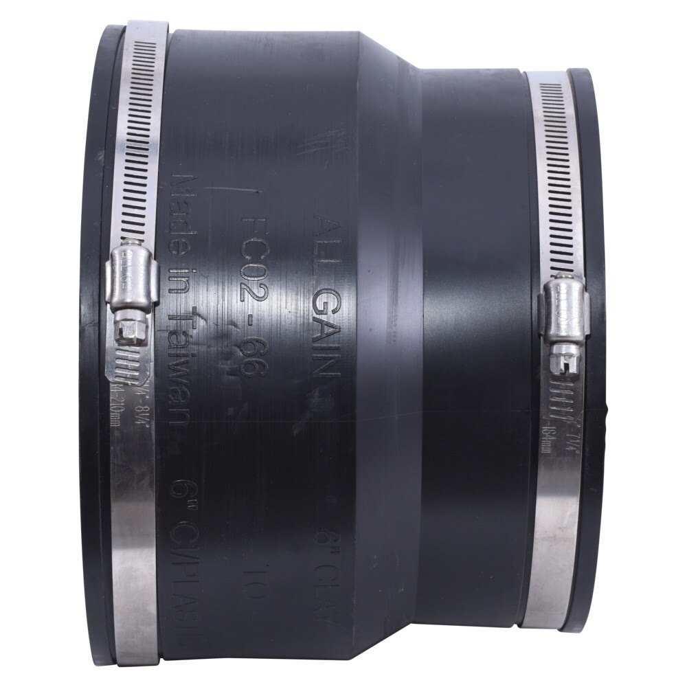 Eastman 86096 6 in Flexible Coupling for Clay to Cast Iron or Plastic Pipe - 2