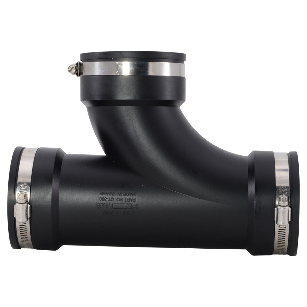 Eastman 86153 3 in. Flexible Tee for No Hub Plumbing Connections - 2