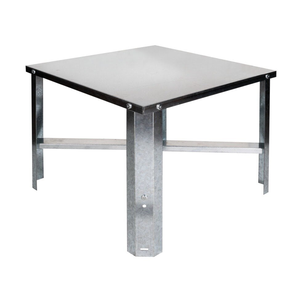 Eastman 86278 21 in x 21 in Galvanized Steel Water Heater Stand for Up to 50 Gallon Tanks - 3