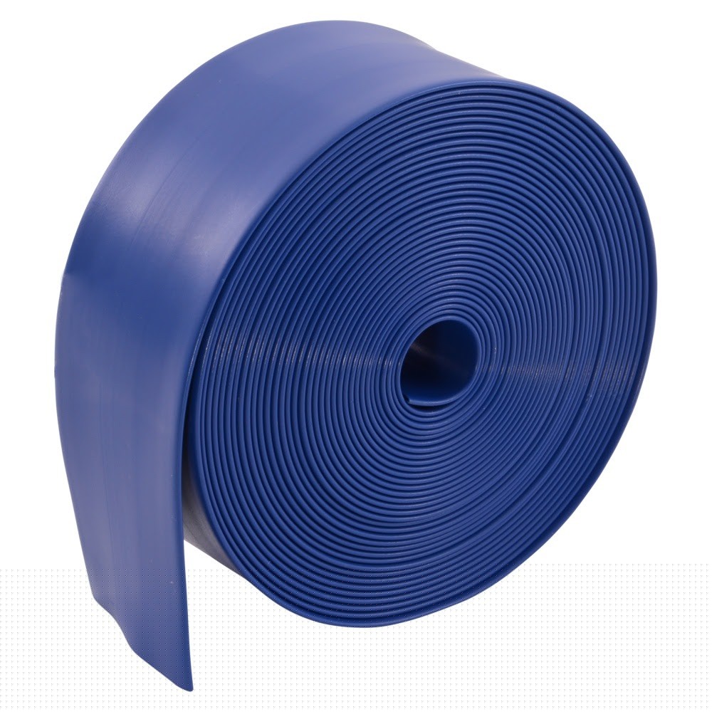 Eastman 98637 1-1/2 in ID x 30 ft Blue PVC Flat Discharge Hose for Drainage and Irrigation - 3