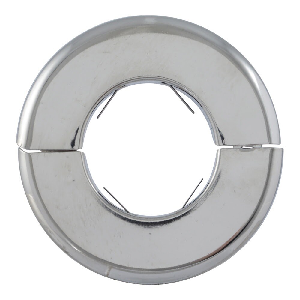 Eastman EZ-25742 1-5/8 in OD Chrome Plated Split Escutcheon for Floor and Ceiling - 2