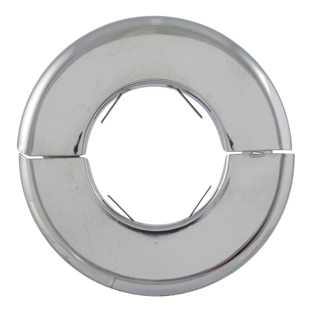 Eastman EZ-25742 1-5/8 in OD Chrome Plated Split Escutcheon for Floor and Ceiling - 2
