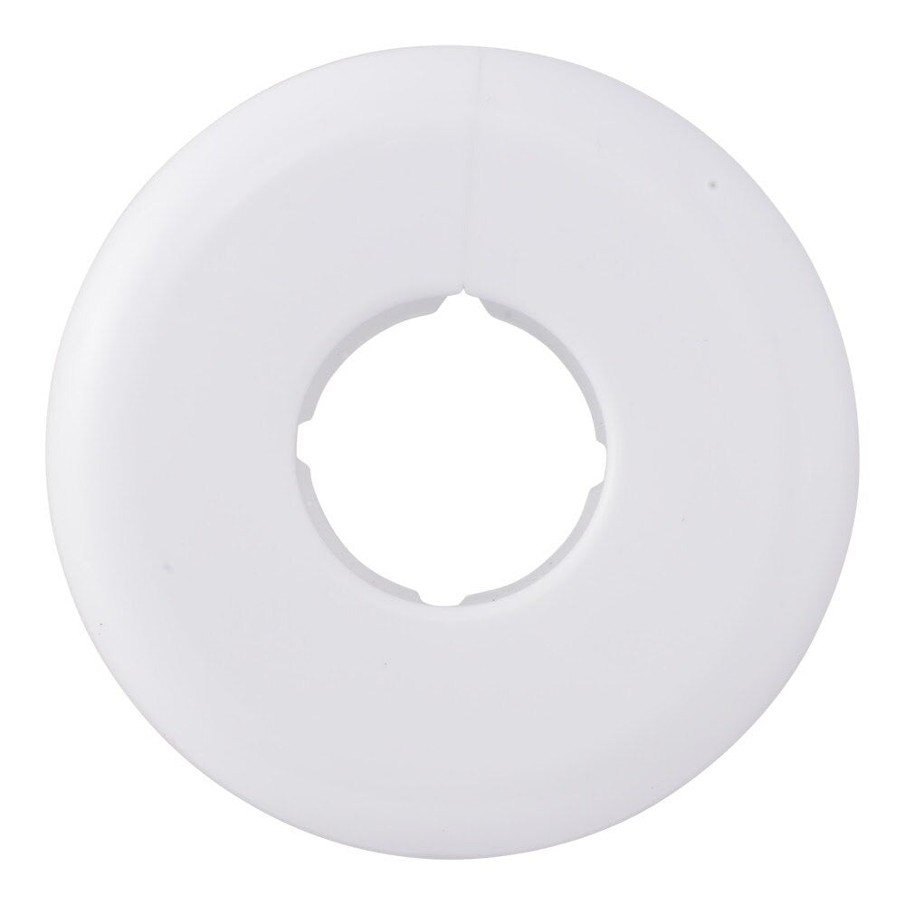Eastman EZ-25766 3/4 in. IPS White Split Flange Escutcheons for Faucet Repair - 2