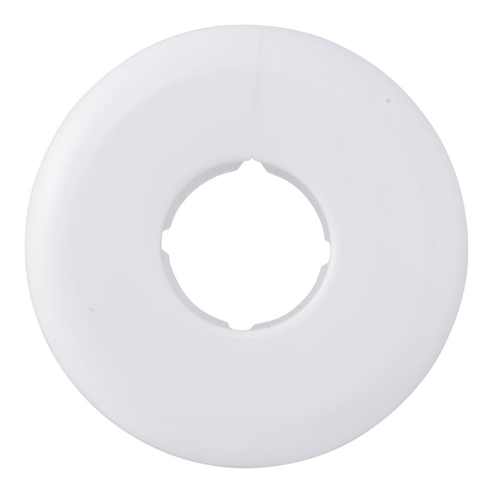 Eastman EZ-25766 3/4 in. IPS White Split Flange Escutcheons for Faucet Repair - 2