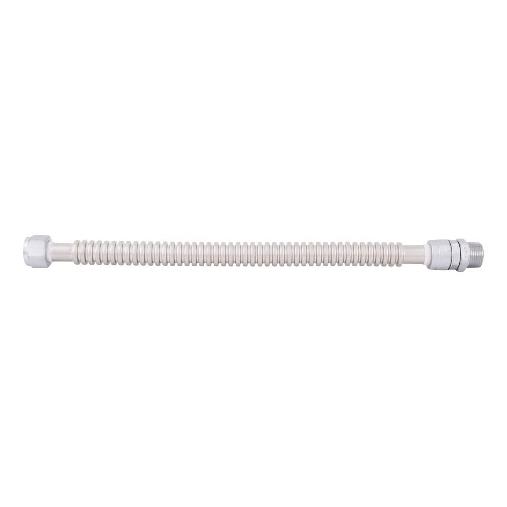 Eastman QFC-7518Z 18 in. Stainless Steel Tankless Water Heater Connector 3/4 in. FIP x 3/4 in. MIP - 3